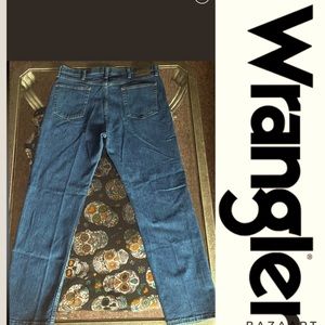 WRANGLER®➰FIVE STAR PREMIUM DENIM REGULAR FIT JEAN IN DARK STONEWASH Size38Wx32L